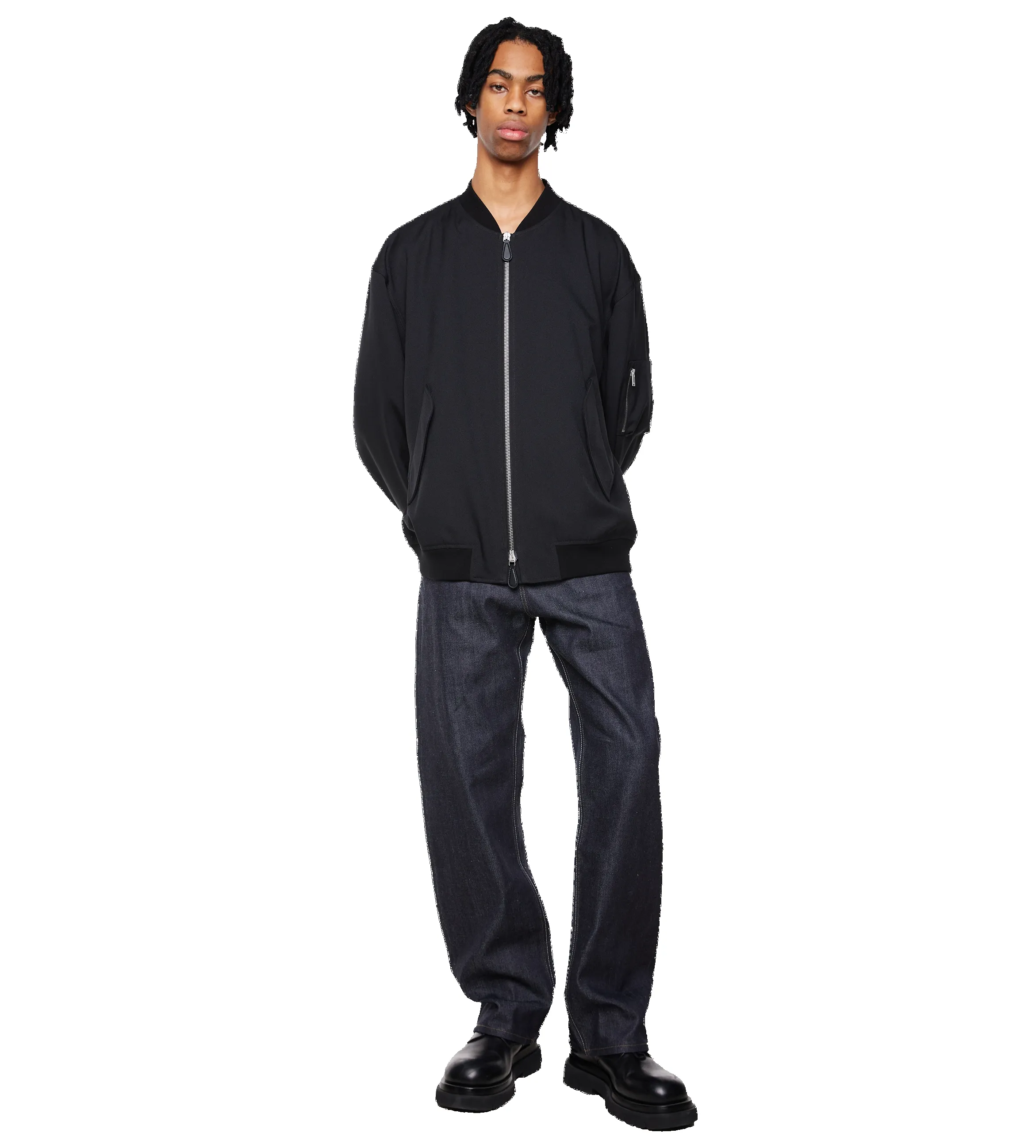 Bomber Jacket Black sold by FOUR Amsterdam product image thumbnail 2