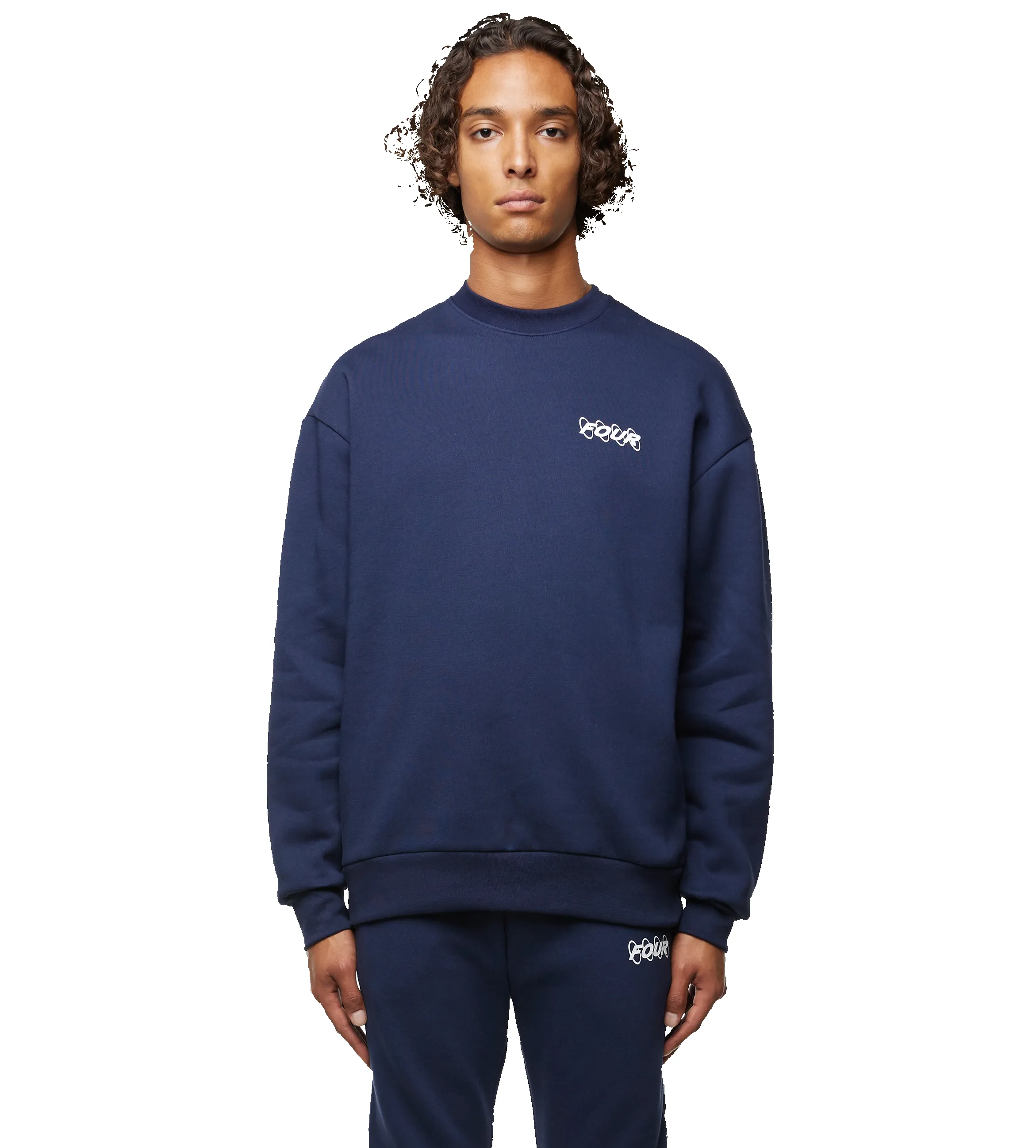 Circles Logo Crewneck Marine Blue sold by FOUR Amsterdam product image thumbnail 3