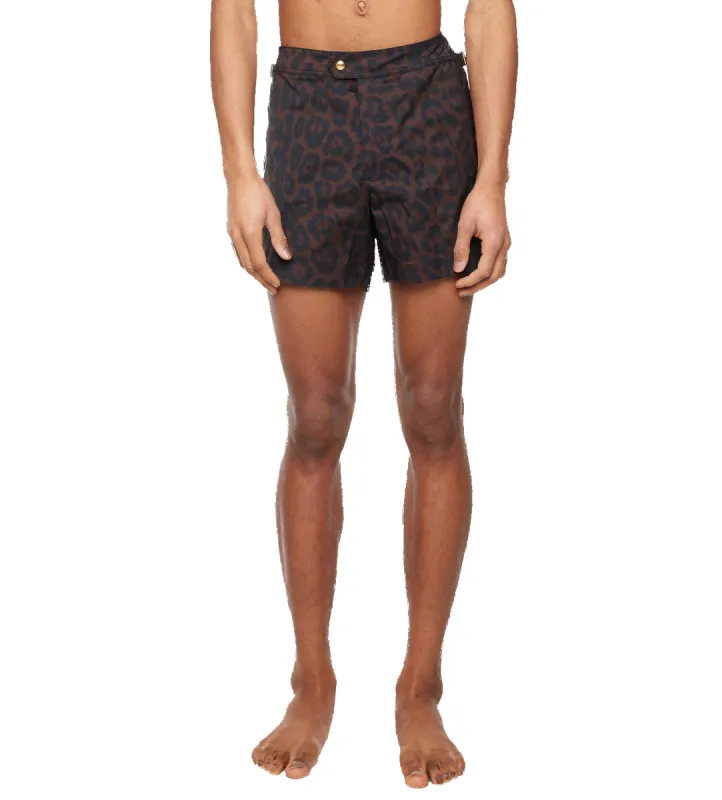 Jaguar Print Swimwear Brown sold by FOUR Amsterdam