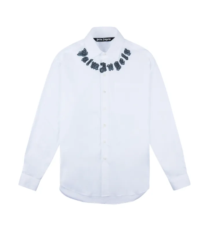 Neck Logo Classic Shirt White sold by FOUR Amsterdam