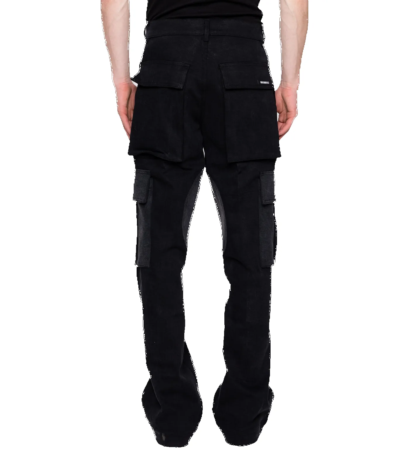 Denim Logo Baggy Cargos Black sold by FOUR Amsterdam product image thumbnail 3