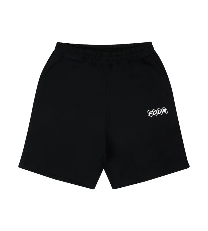 Circles Logo Shorts Black sold by FOUR Amsterdam