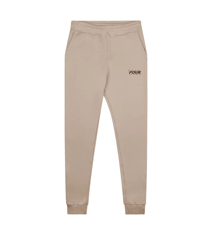 Circles Logo Sweatpants Vintage Khaki sold by FOUR Amsterdam