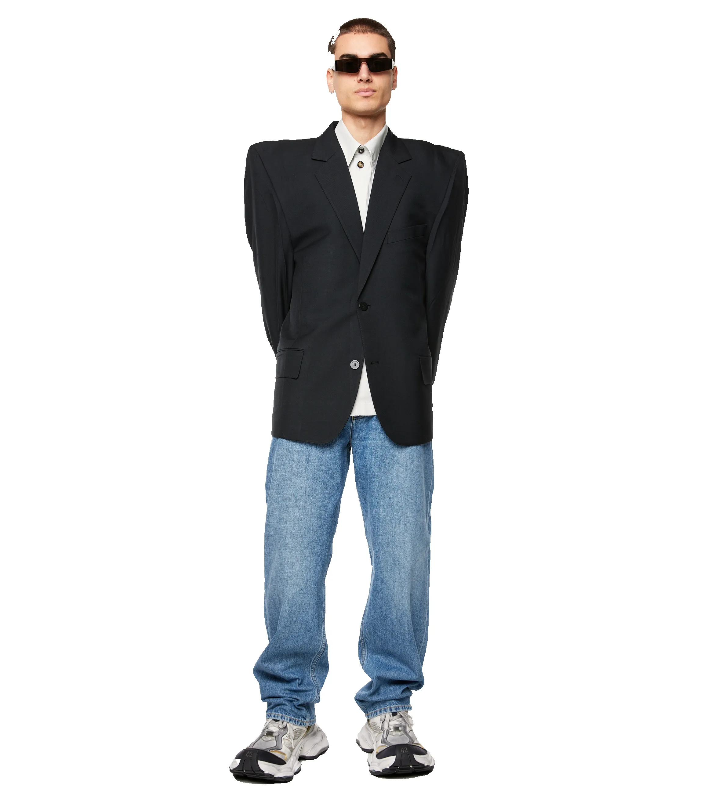 Boxy Jacket Black sold by FOUR Amsterdam product image thumbnail 2