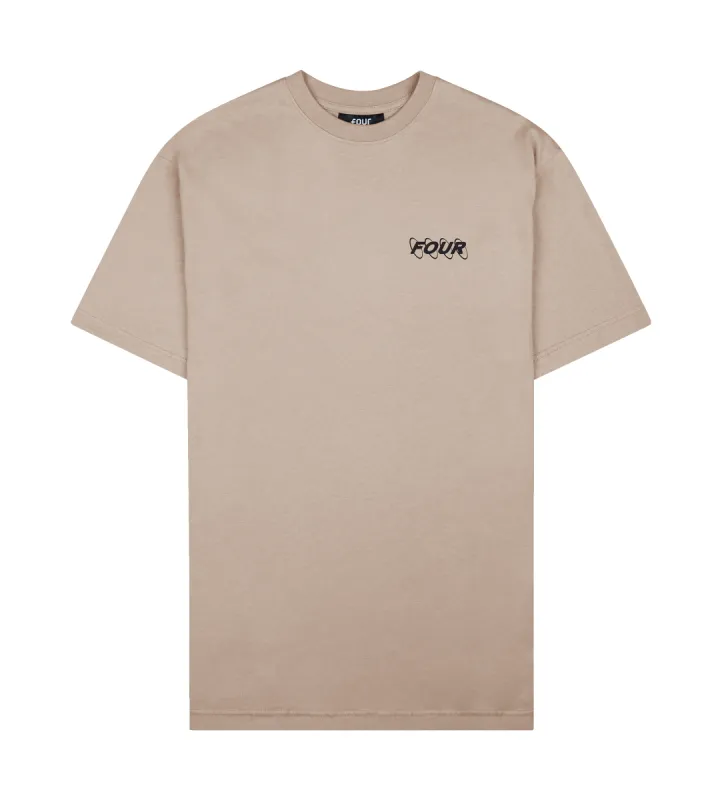 Circles Logo T-shirt Vintage Khaki sold by FOUR Amsterdam