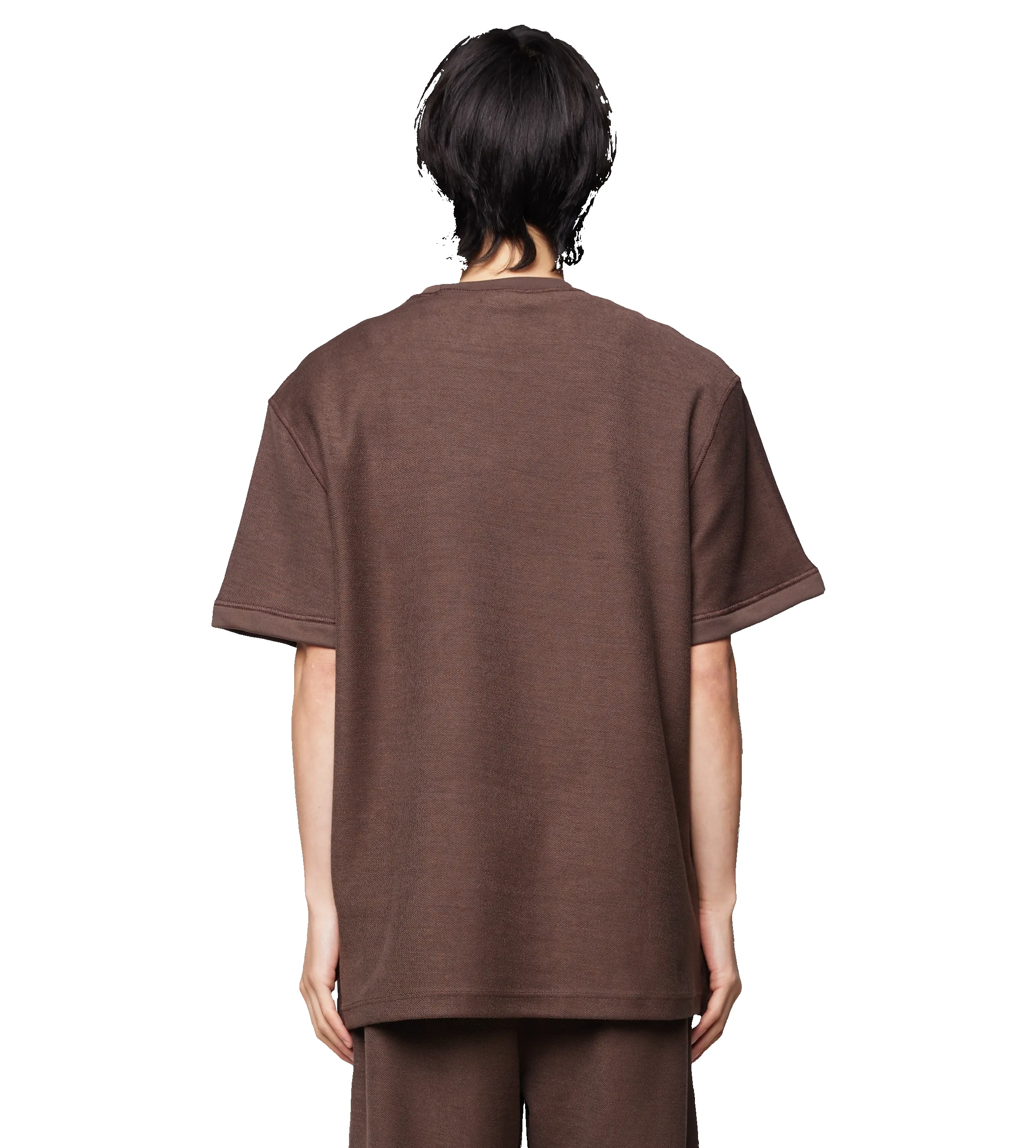 T-shirt Inside Out Chocolate Brown sold by FOUR Amsterdam product image thumbnail 3