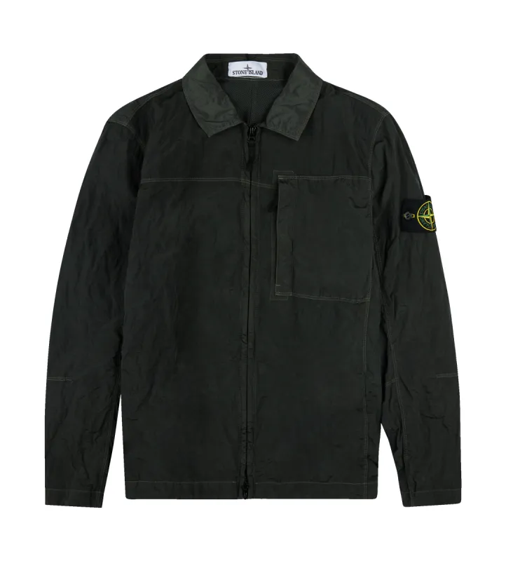 Zipped Shirt Green sold by FOUR Amsterdam