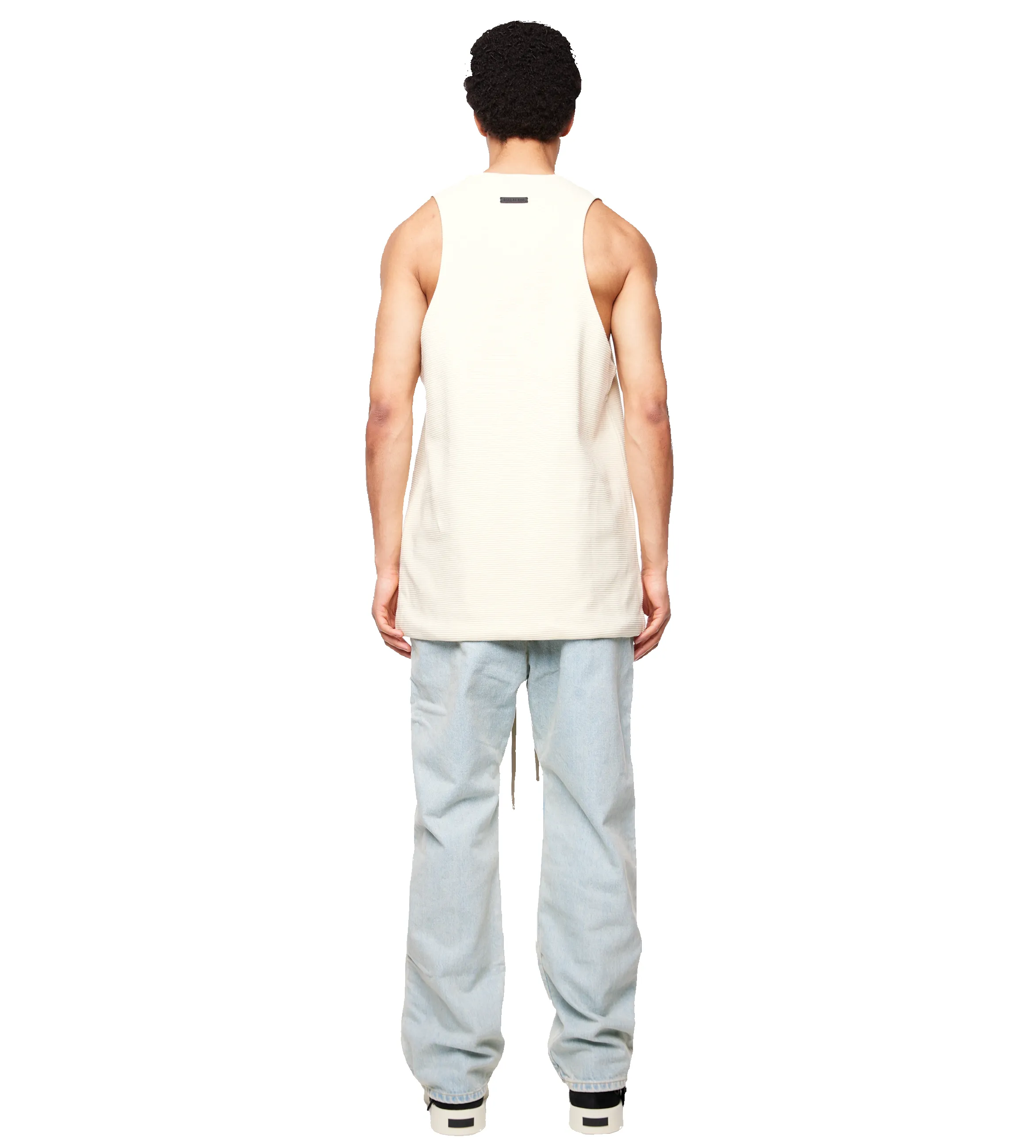 Ottoman Ribbed Tank Cream sold by FOUR Amsterdam product image thumbnail 2