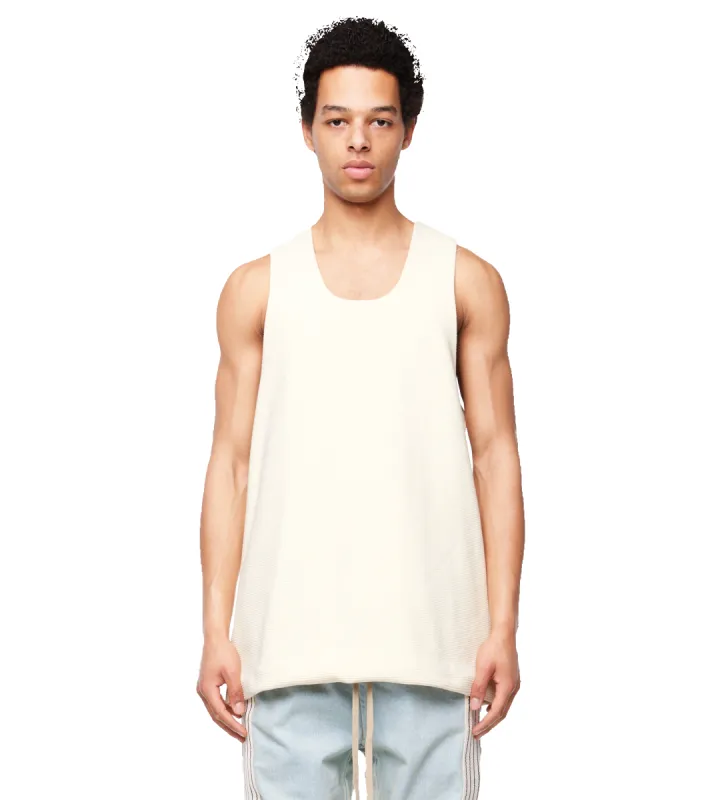 Ottoman Ribbed Tank Cream made by Fear of God