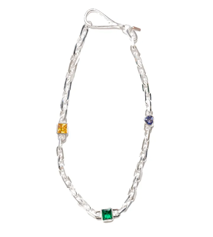 XL Anchor Baguette Bracelet Silver sold by FOUR Amsterdam