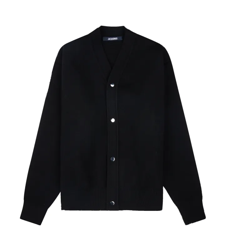 Le Cardigan Boutonné Black sold by FOUR Amsterdam