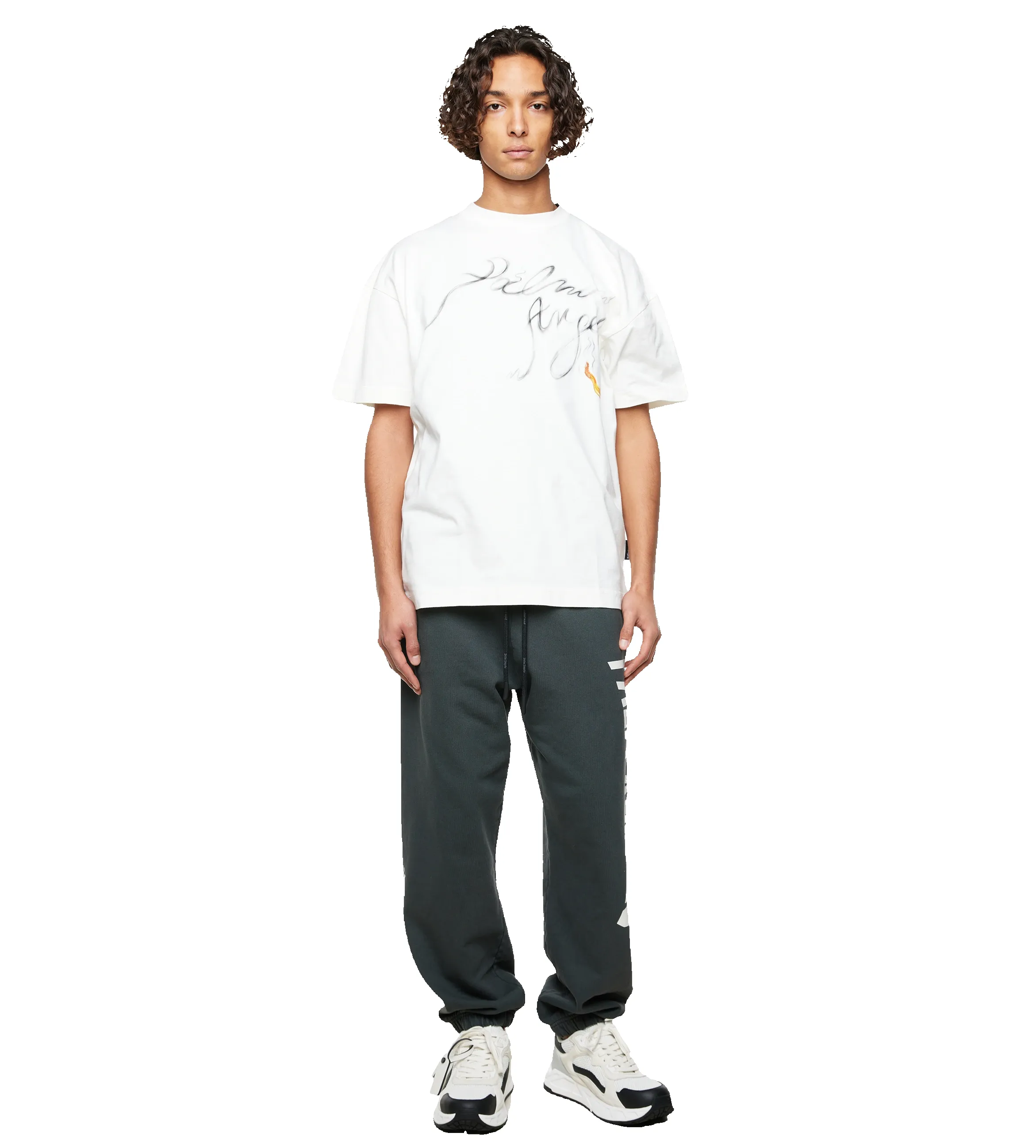 Smoke Logo Print T-shirt Off White sold by FOUR Amsterdam product image thumbnail 2