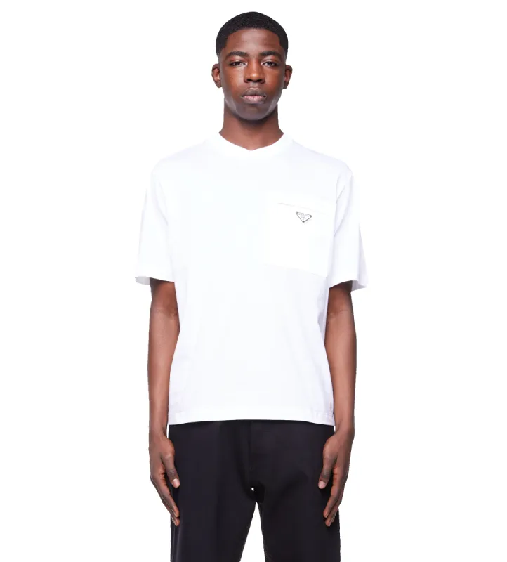 Re-Nylon and Jersey T-shirt White sold by FOUR Amsterdam