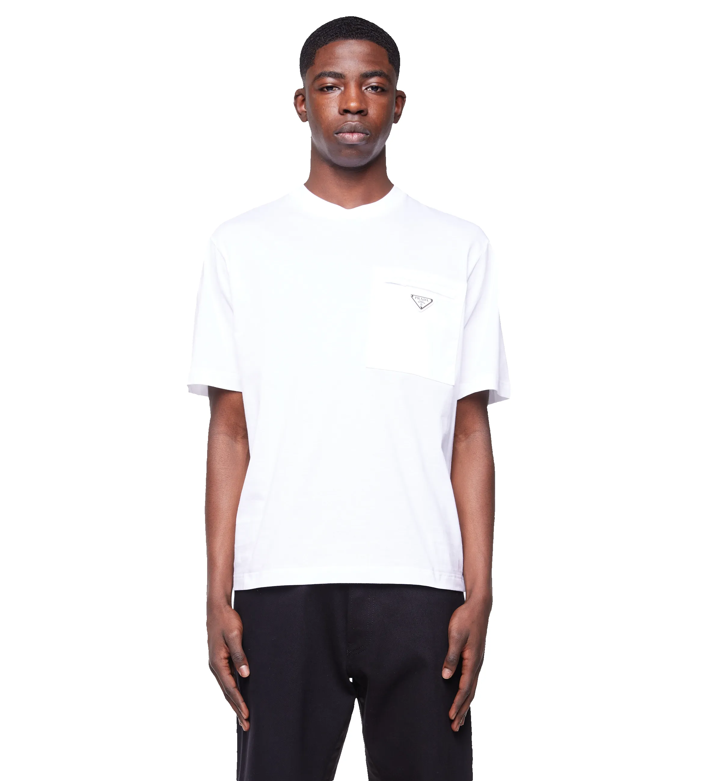 Re-Nylon and Jersey T-shirt White sold by FOUR Amsterdam