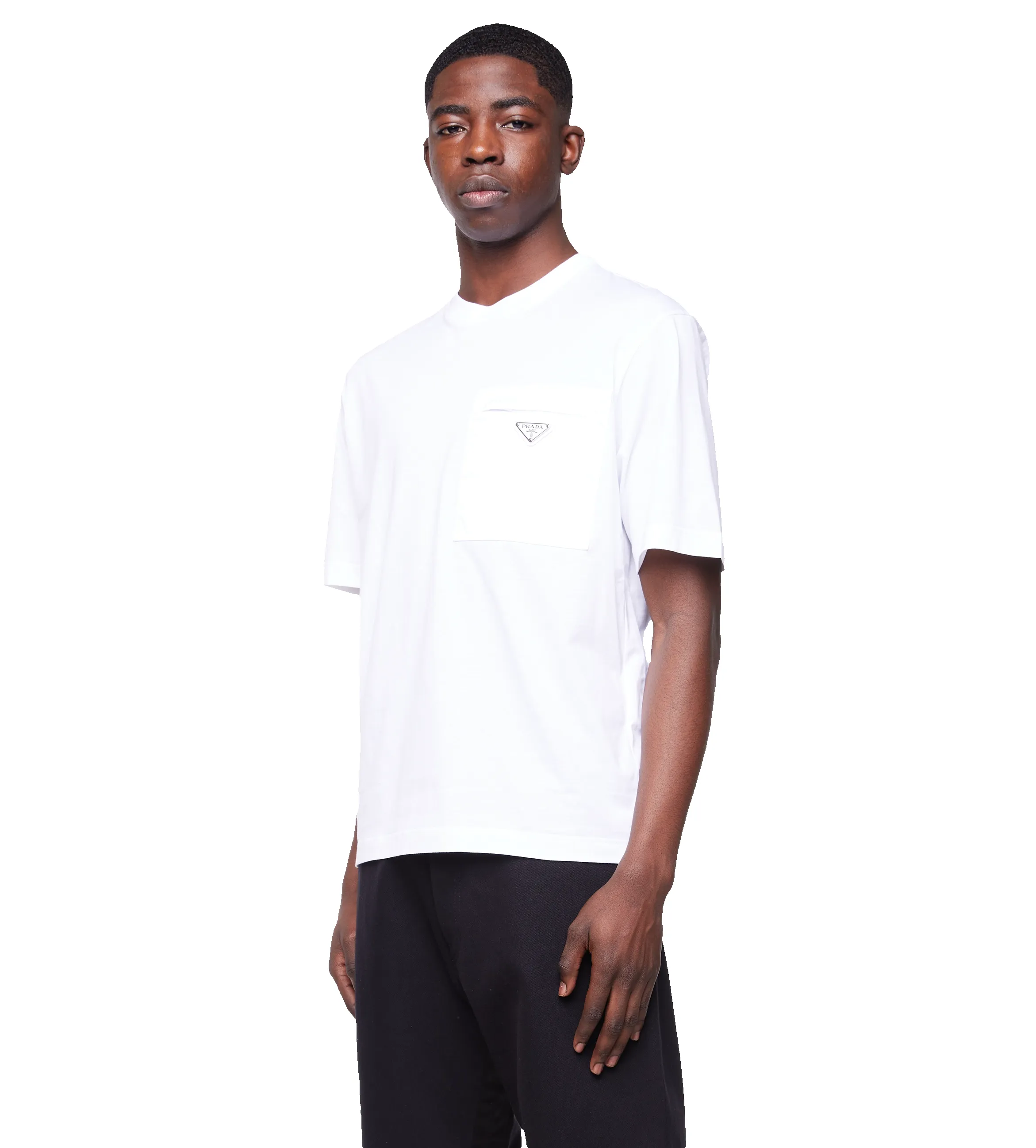 Re-Nylon and Jersey T-shirt White sold by FOUR Amsterdam product image thumbnail 4