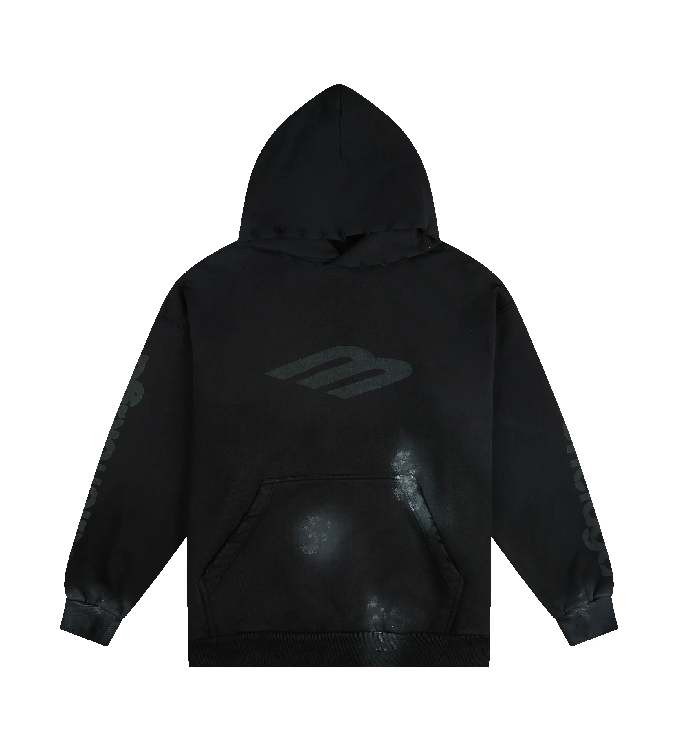 AIRY MOSSER I-HOODED DOUBLE CT （M　Black） MAISON MIHARA YASUHIRO - Triple Layered Sticker Hoodie