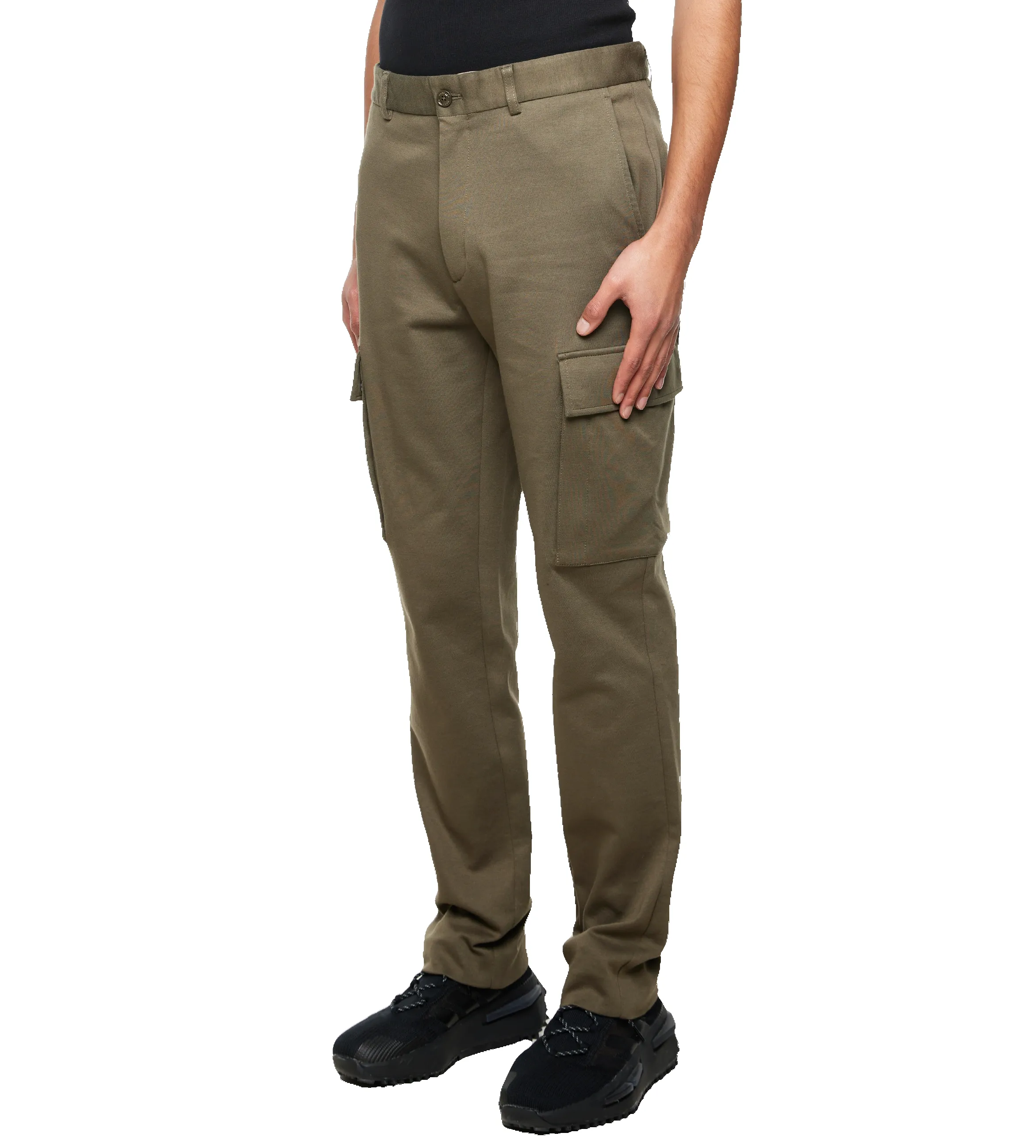 Cotton Cargo Trousers Brown sold by FOUR Amsterdam product image thumbnail 3