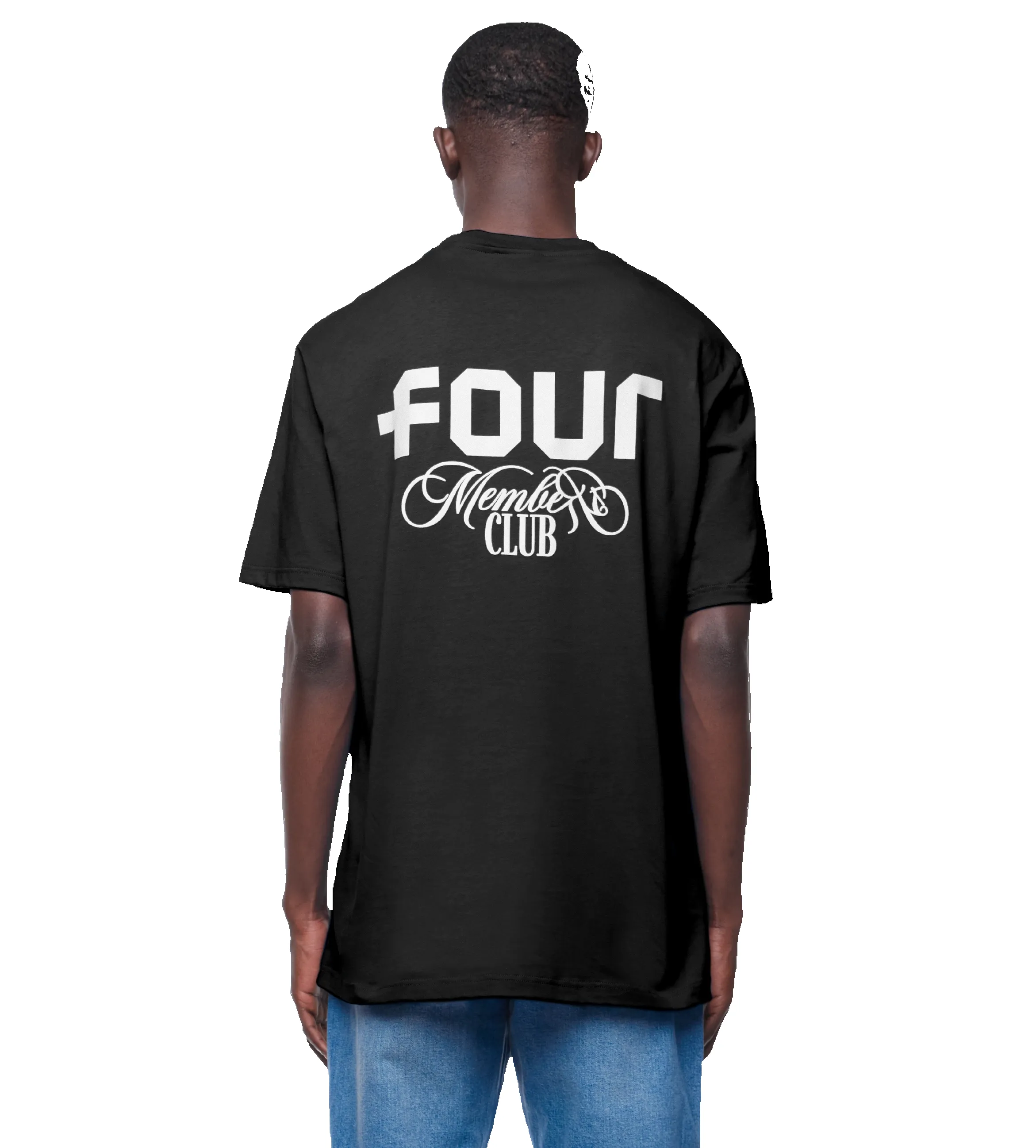 T-shirt Members Club Jet Black sold by FOUR Amsterdam product image thumbnail 2