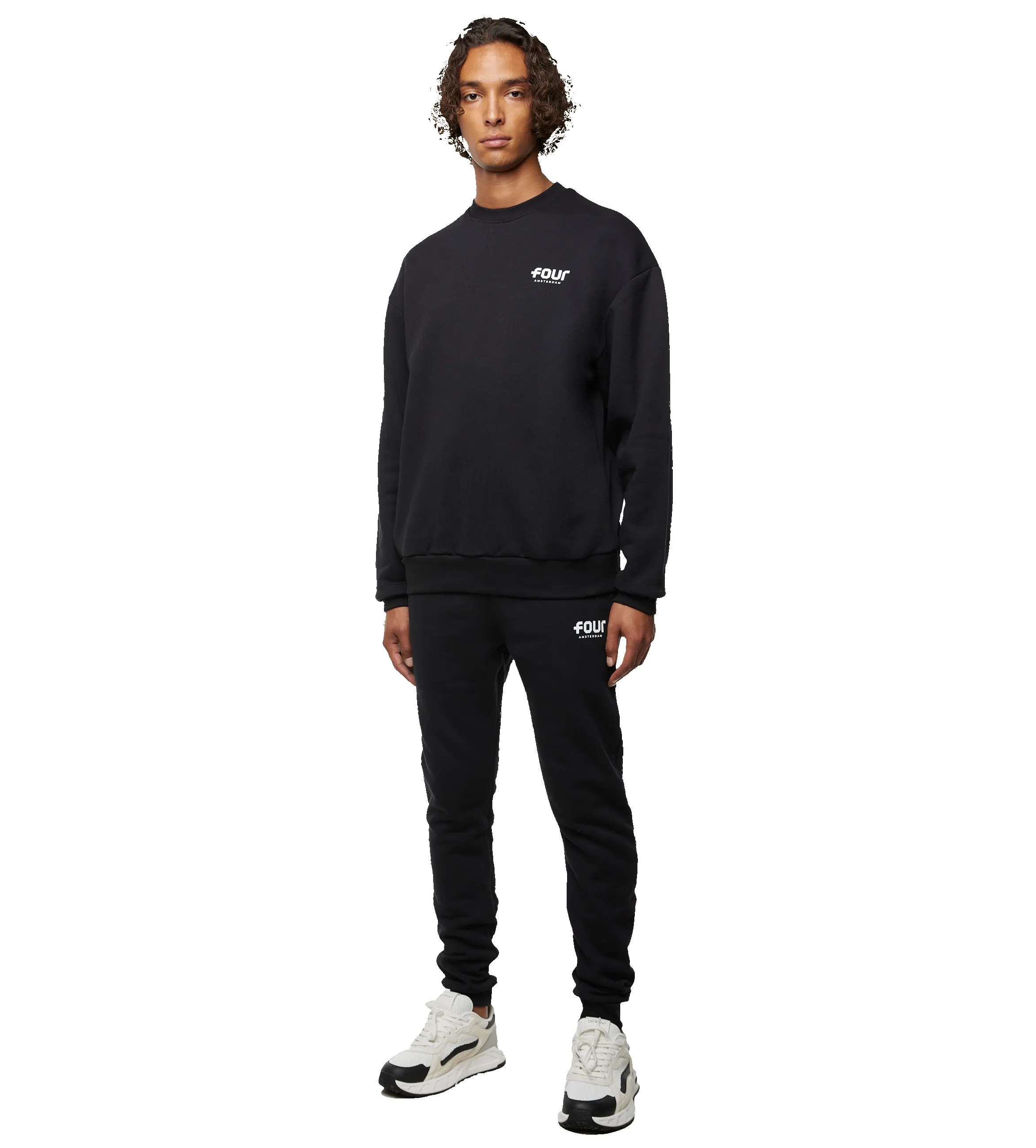 Logo Crewneck Black sold by FOUR Amsterdam product image thumbnail 4