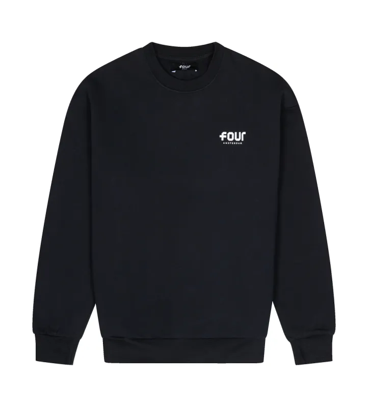 Logo Crewneck Black sold by FOUR Amsterdam