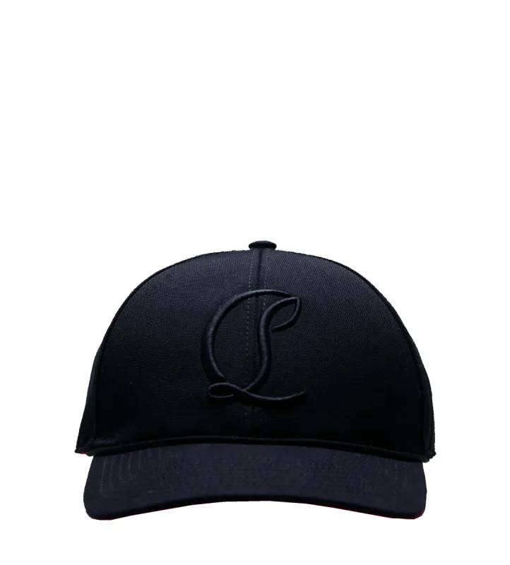 Mooncrest Baseball Cap Black made by Christian Louboutin