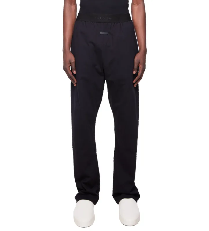 Logo Patch Straight Leg Trousers Black sold by FOUR Amsterdam