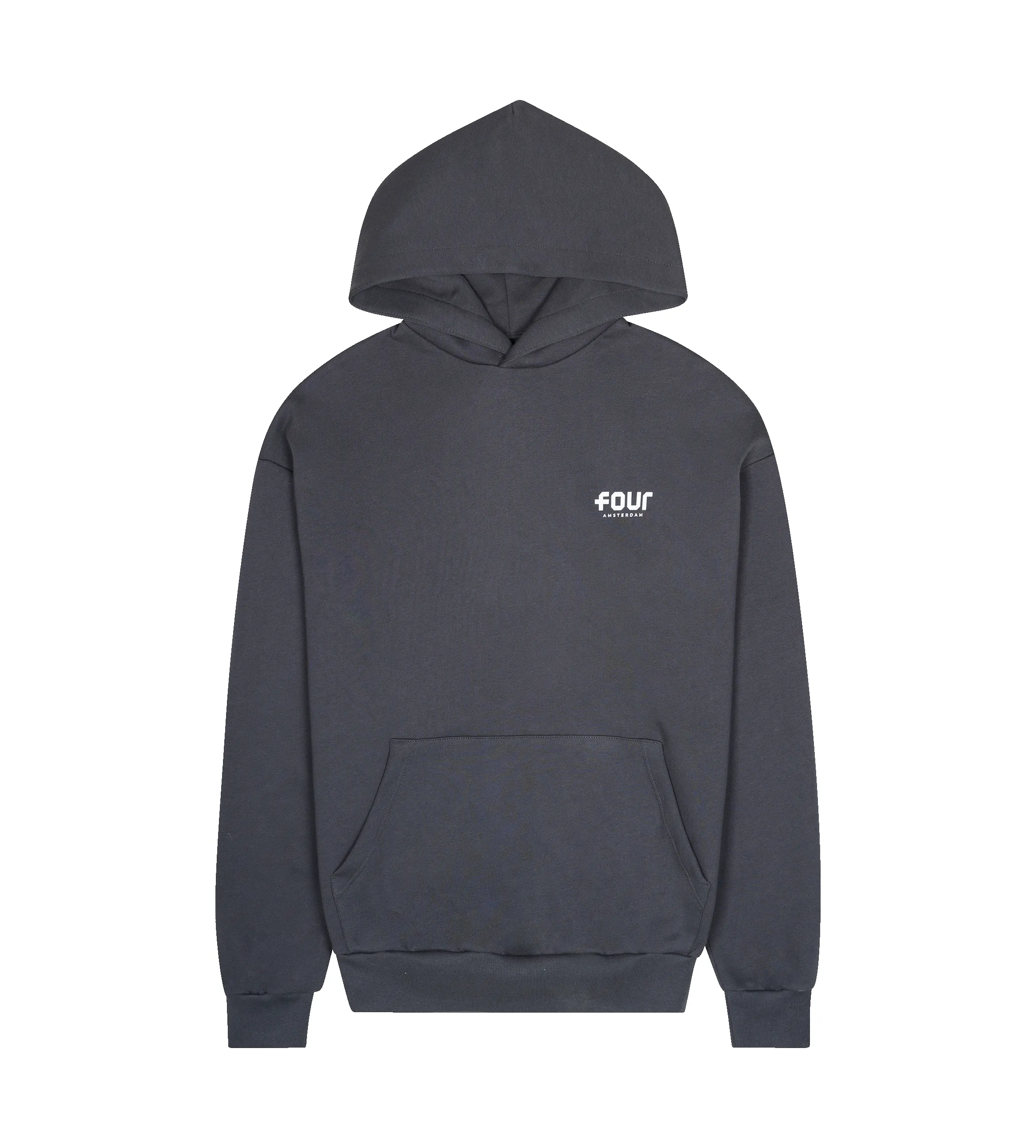 Logo Hoodie Asphalt sold by FOUR Amsterdam