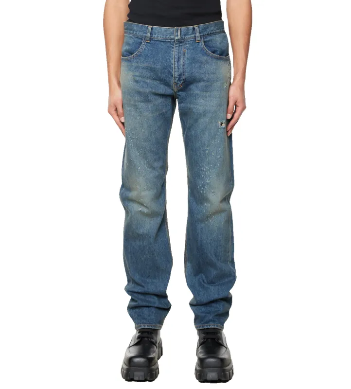 Damaged Jeans Indigo made by Givenchy