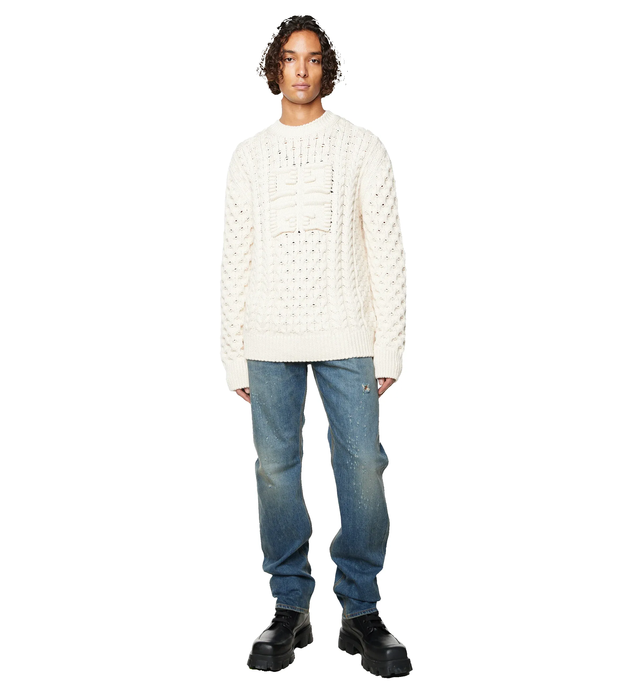 Damaged Jeans Indigo sold by FOUR Amsterdam product image thumbnail 2