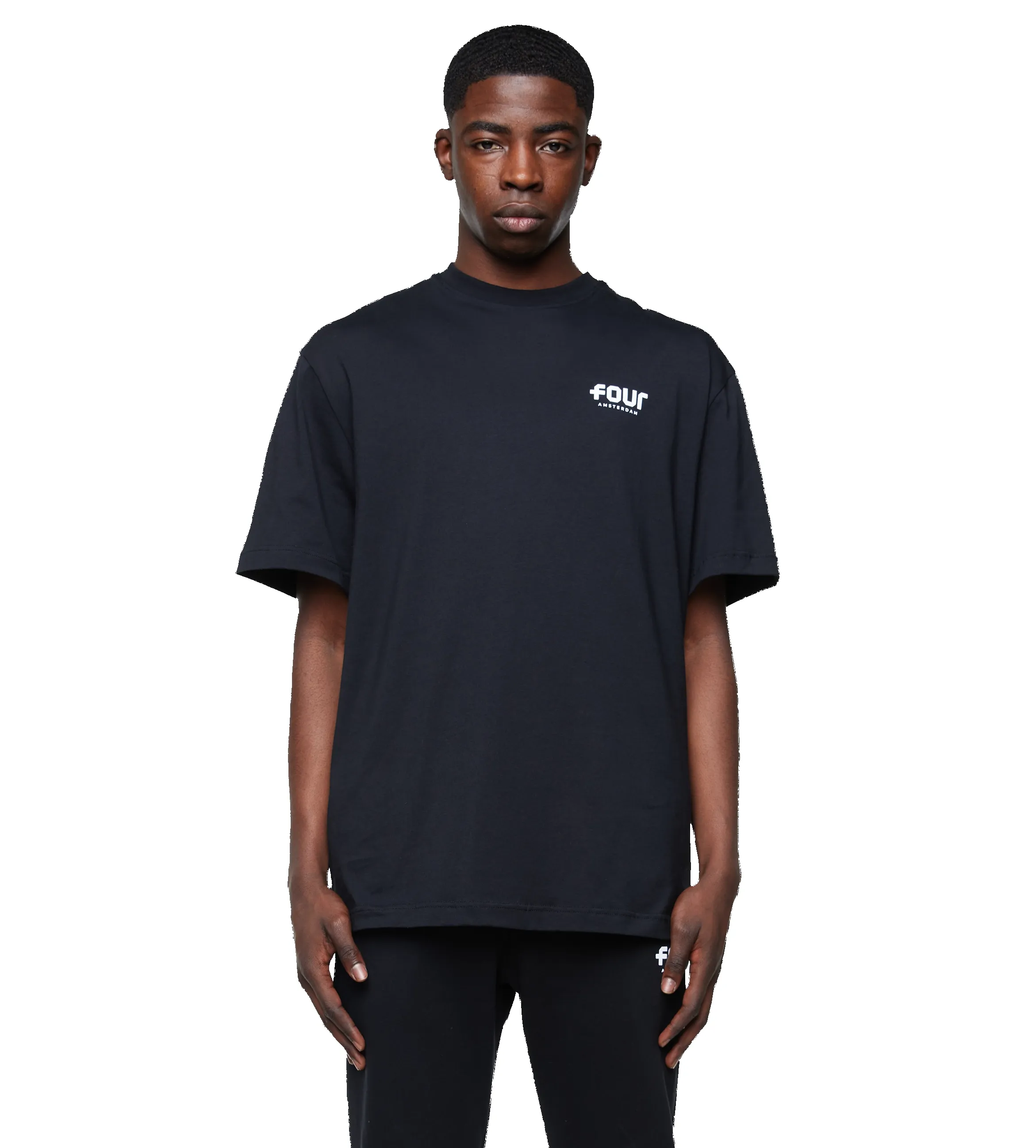 Graphic Tour T-Shirt Black sold by FOUR Amsterdam product image thumbnail 2