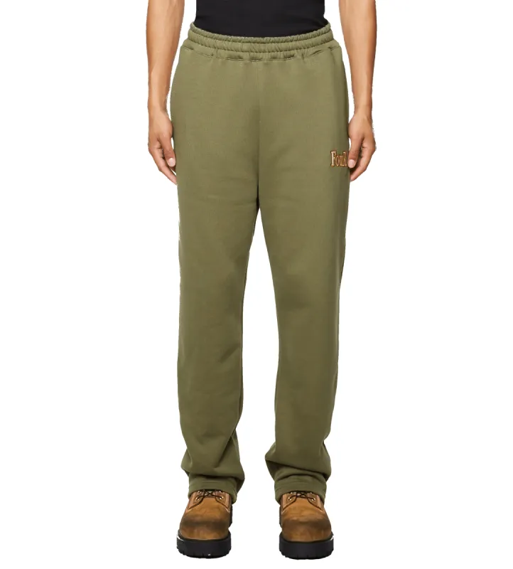 Straight Leg Sweatpants Olive Night sold by FOUR Amsterdam