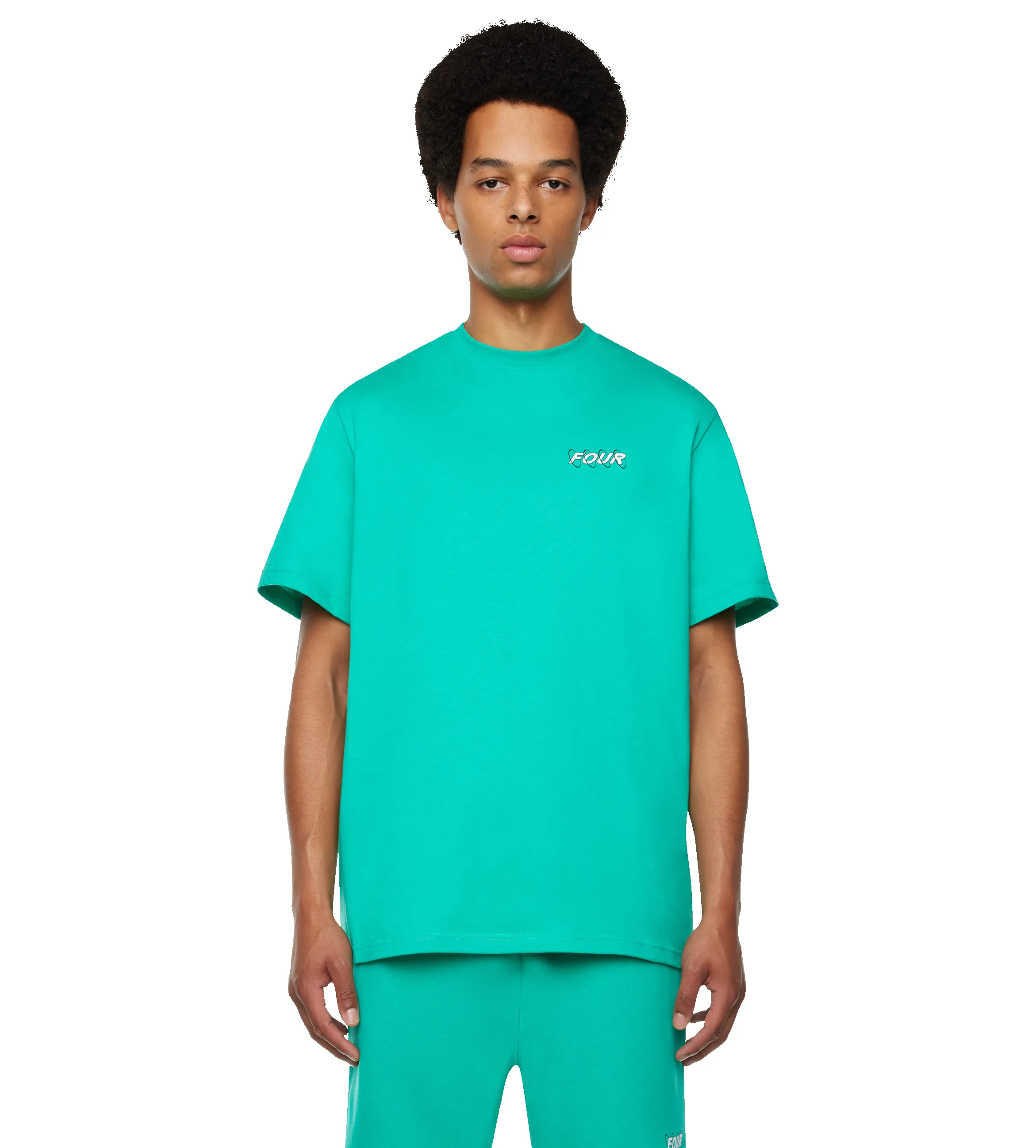 Circles Logo T-shirt Vivid Green sold by FOUR Amsterdam product image thumbnail 4