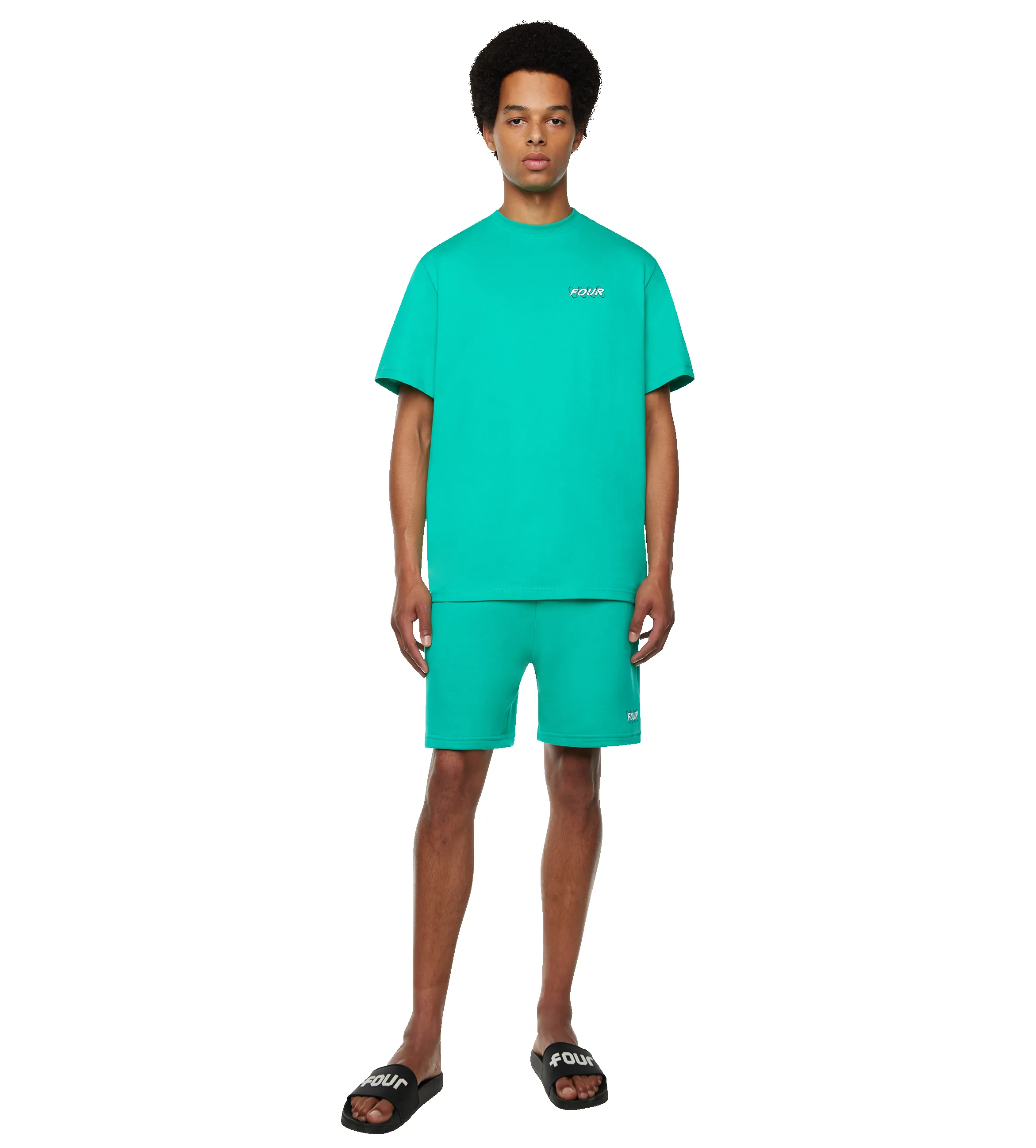 Circles Logo T-shirt Vivid Green sold by FOUR Amsterdam product image thumbnail 2