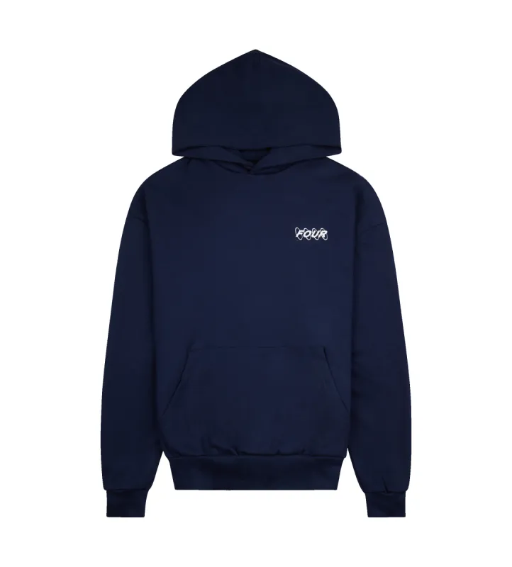 Circles Logo Hoodie Marine Blue sold by FOUR Amsterdam