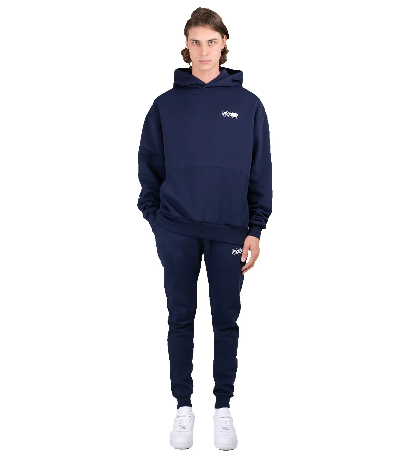Circles Logo Hoodie Marine Blue sold by FOUR Amsterdam product image thumbnail 5