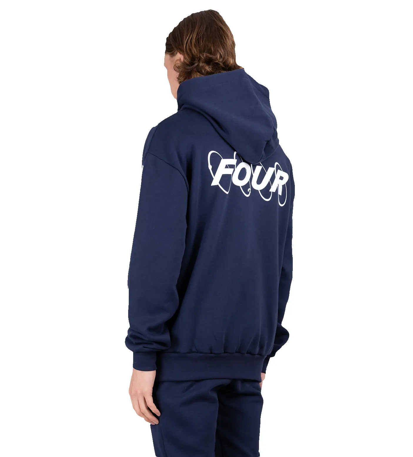 Circles Logo Hoodie Marine Blue sold by FOUR Amsterdam product image thumbnail 4