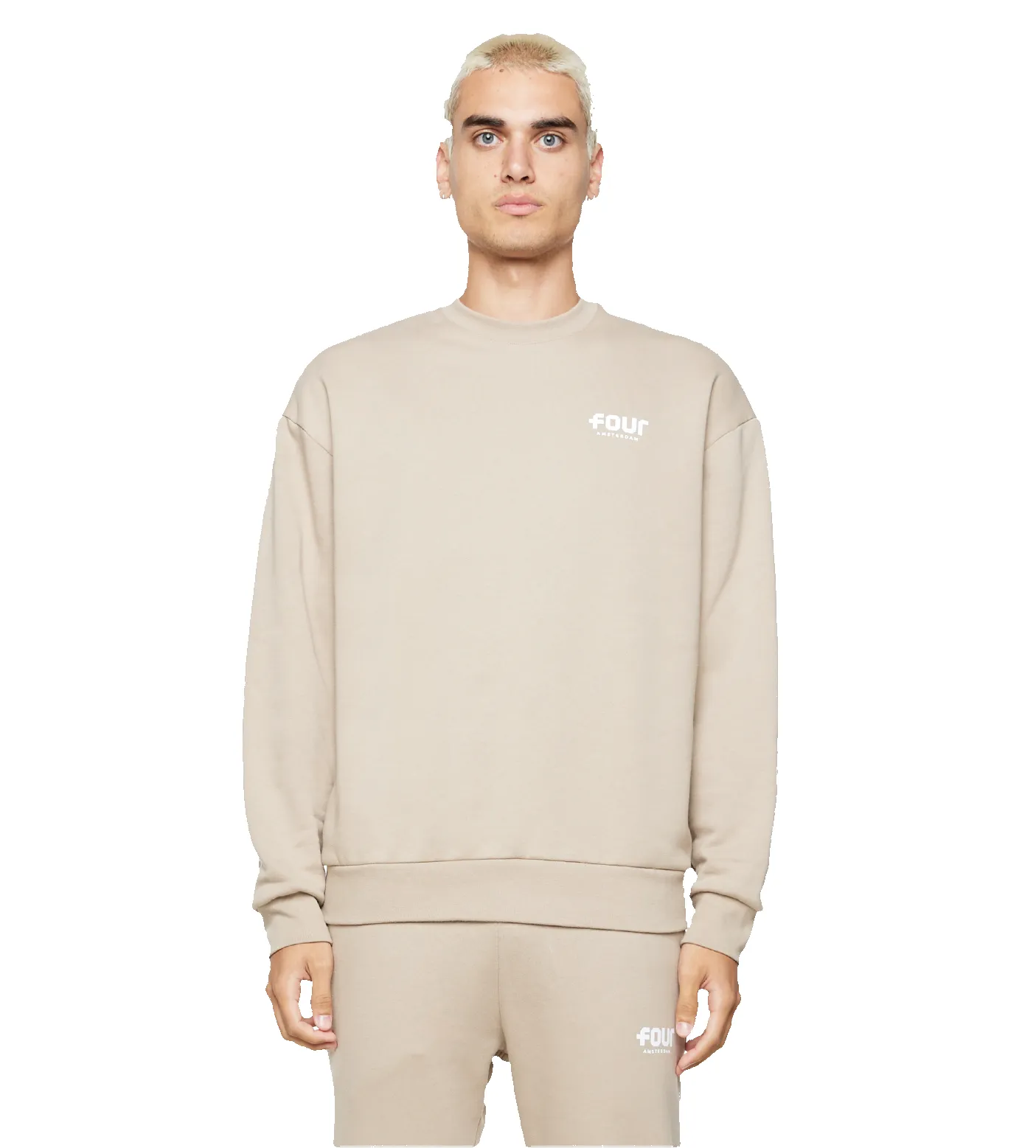 Logo Crewneck Weathered Teak sold by FOUR Amsterdam product image thumbnail 3