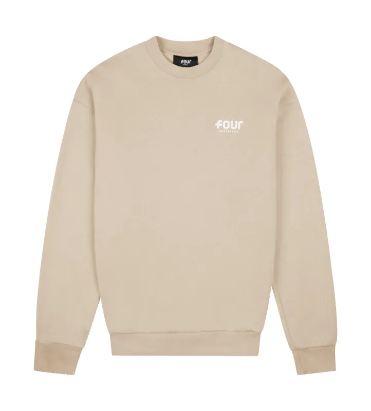 Logo Crewneck Weathered Teak made by FOUR Amsterdam