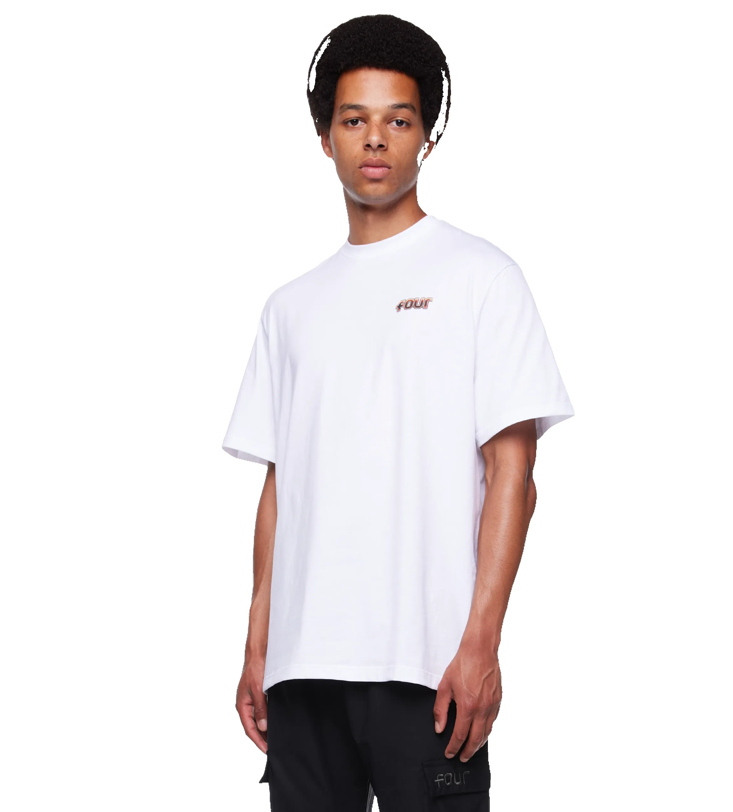 Lava T-shirt White sold by FOUR Amsterdam product image thumbnail 4