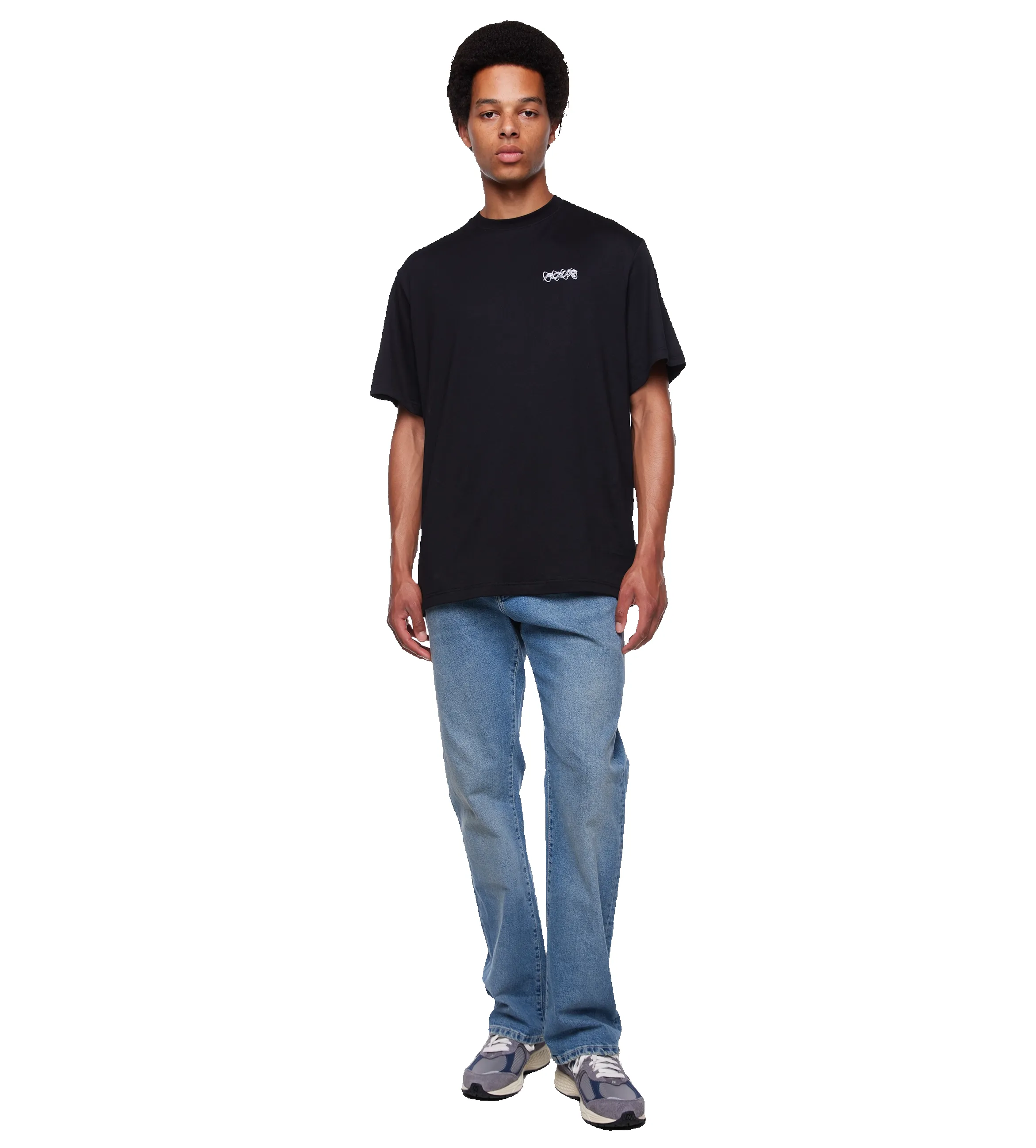 Chrome Circles T-shirt Black sold by FOUR Amsterdam product image thumbnail 3