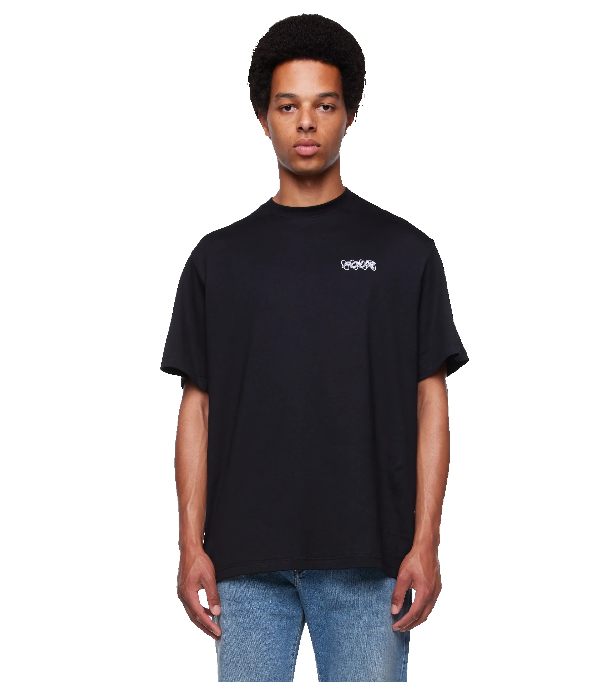 Chrome Circles T-shirt Black sold by FOUR Amsterdam product image thumbnail 2