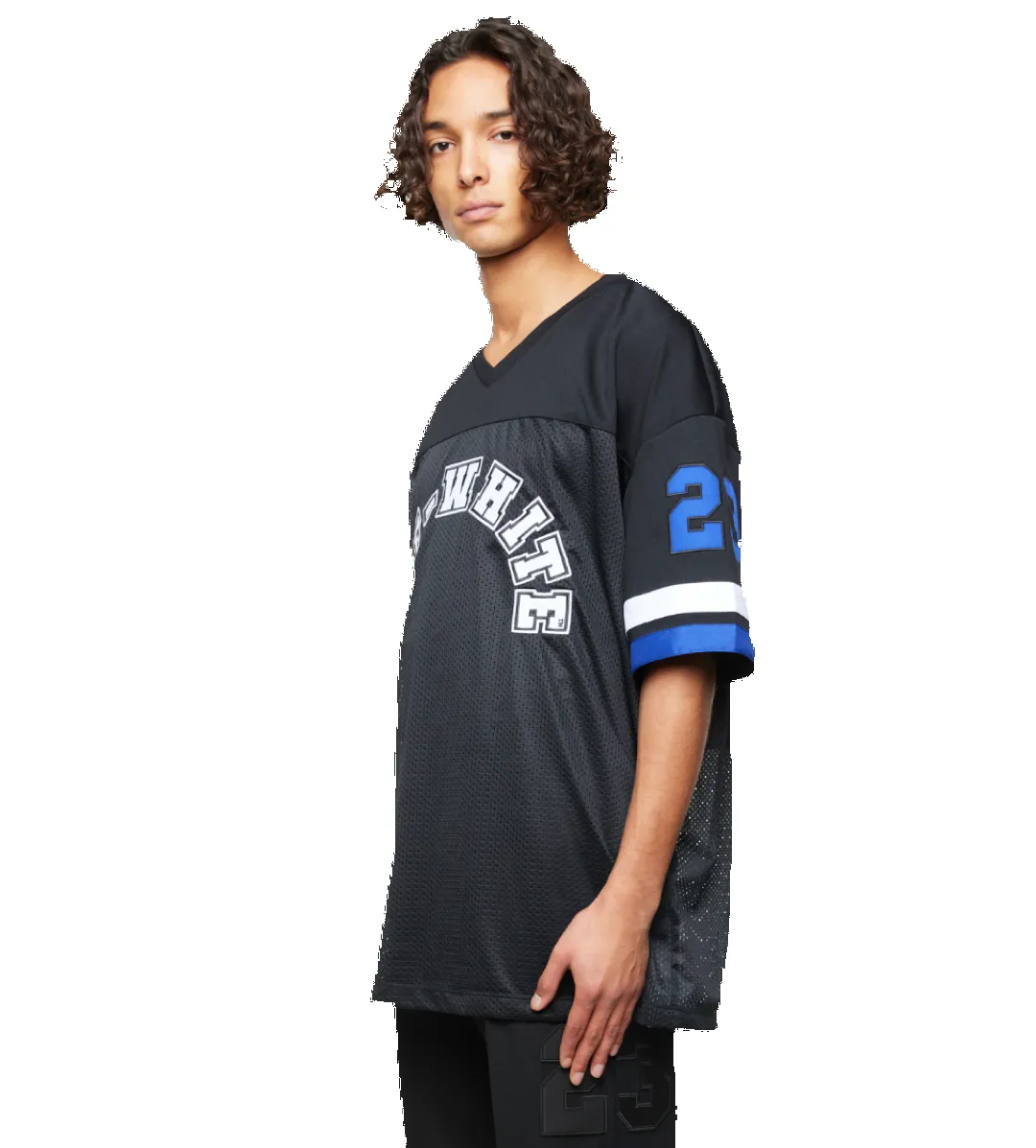 Football Mesh T-shirt Black sold by FOUR Amsterdam product image thumbnail 4