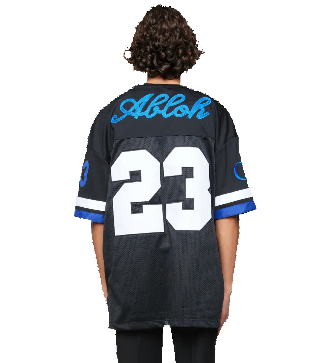 Football Mesh T-shirt Black sold by FOUR Amsterdam product image thumbnail 2