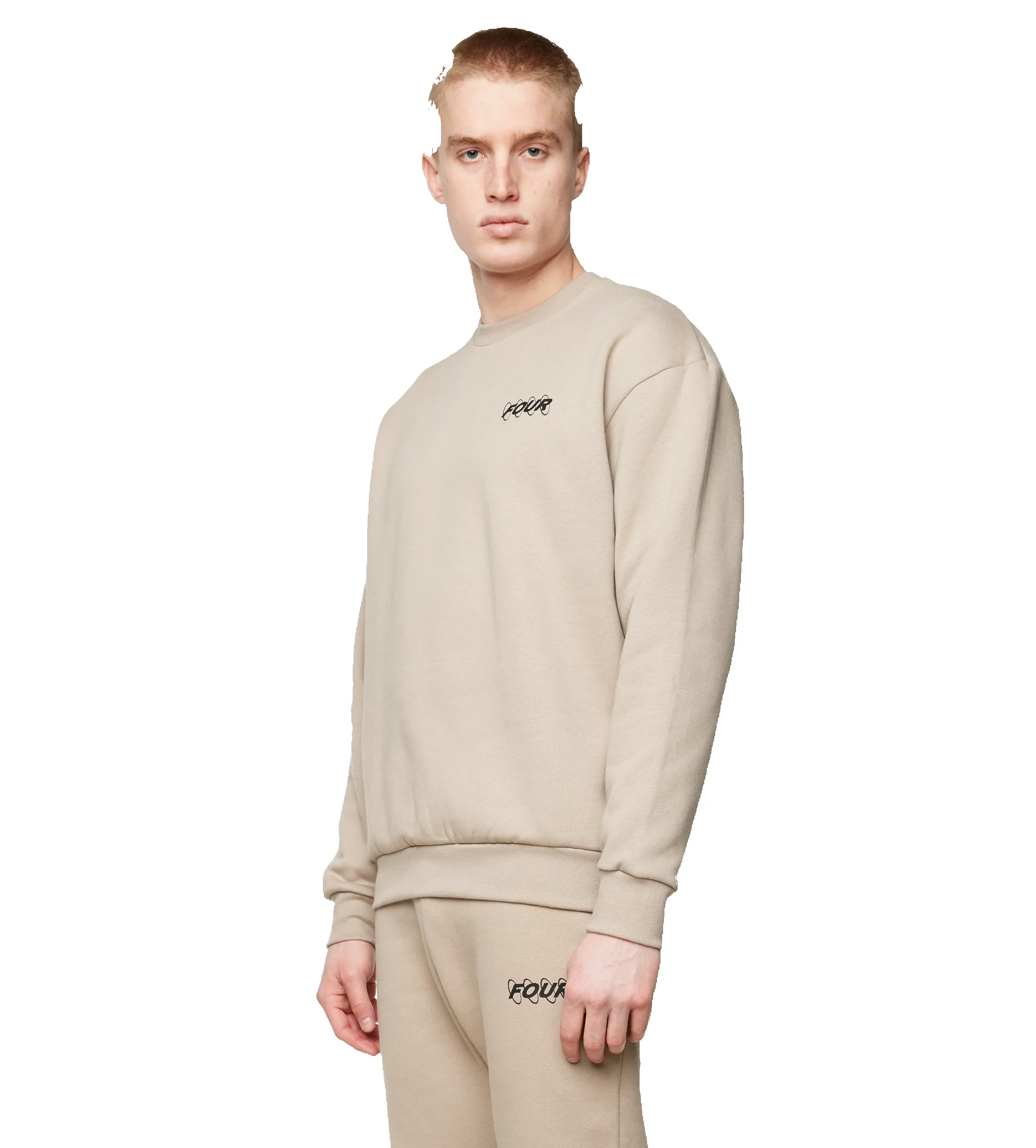 Circles Logo Crewneck Vintage Khaki sold by FOUR Amsterdam product image thumbnail 3