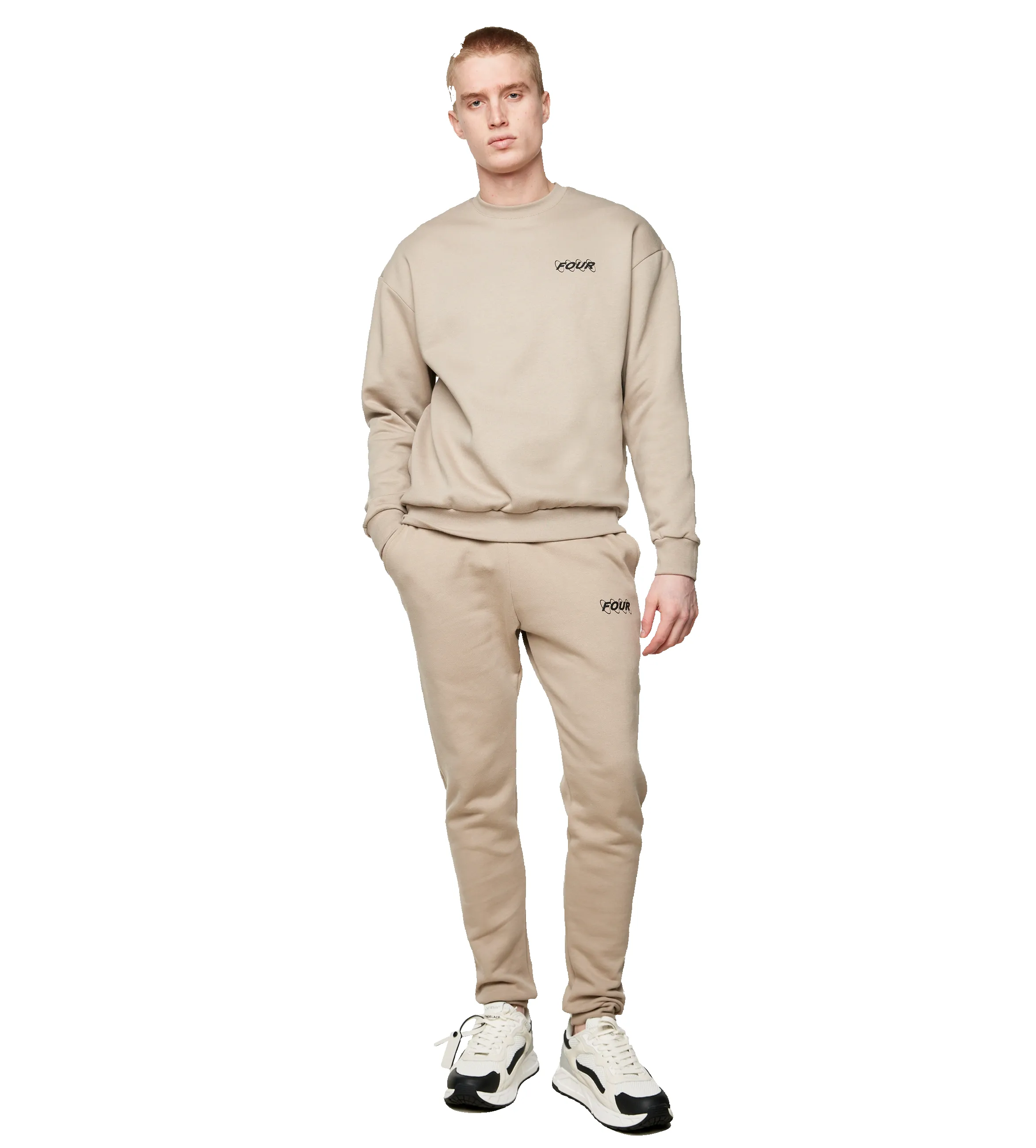 Circles Logo Crewneck Vintage Khaki sold by FOUR Amsterdam product image thumbnail 4