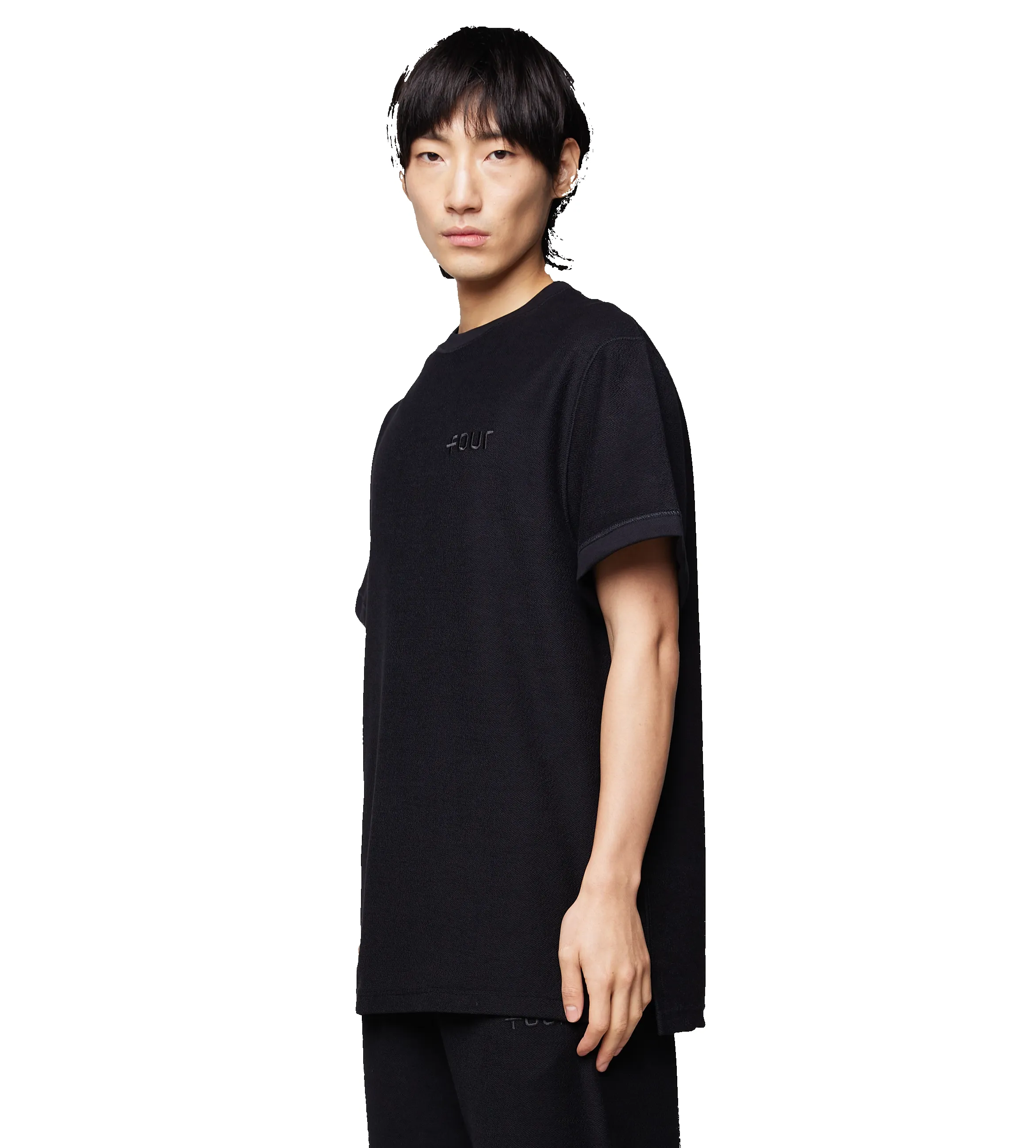 T-shirt Inside Out Black sold by FOUR Amsterdam product image thumbnail 4