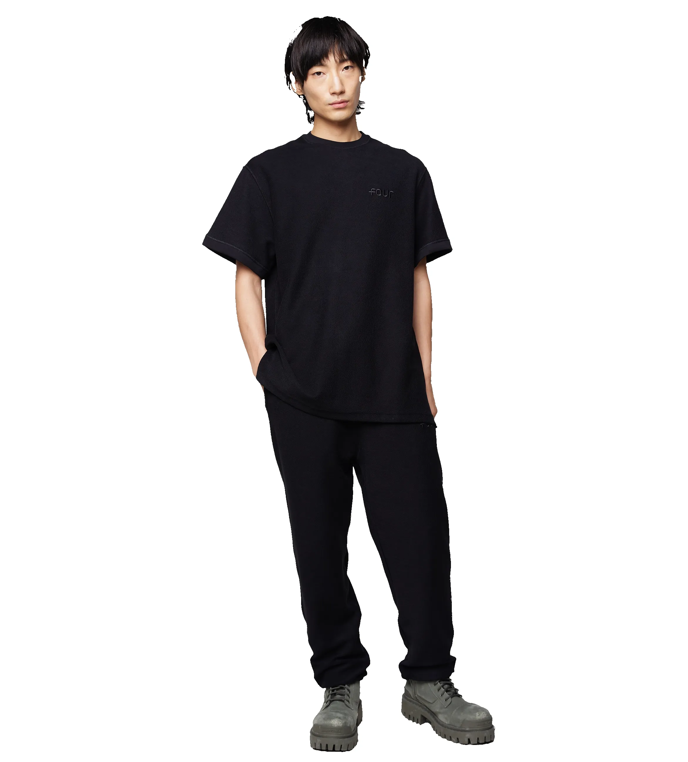 T-shirt Inside Out Black sold by FOUR Amsterdam product image thumbnail 2