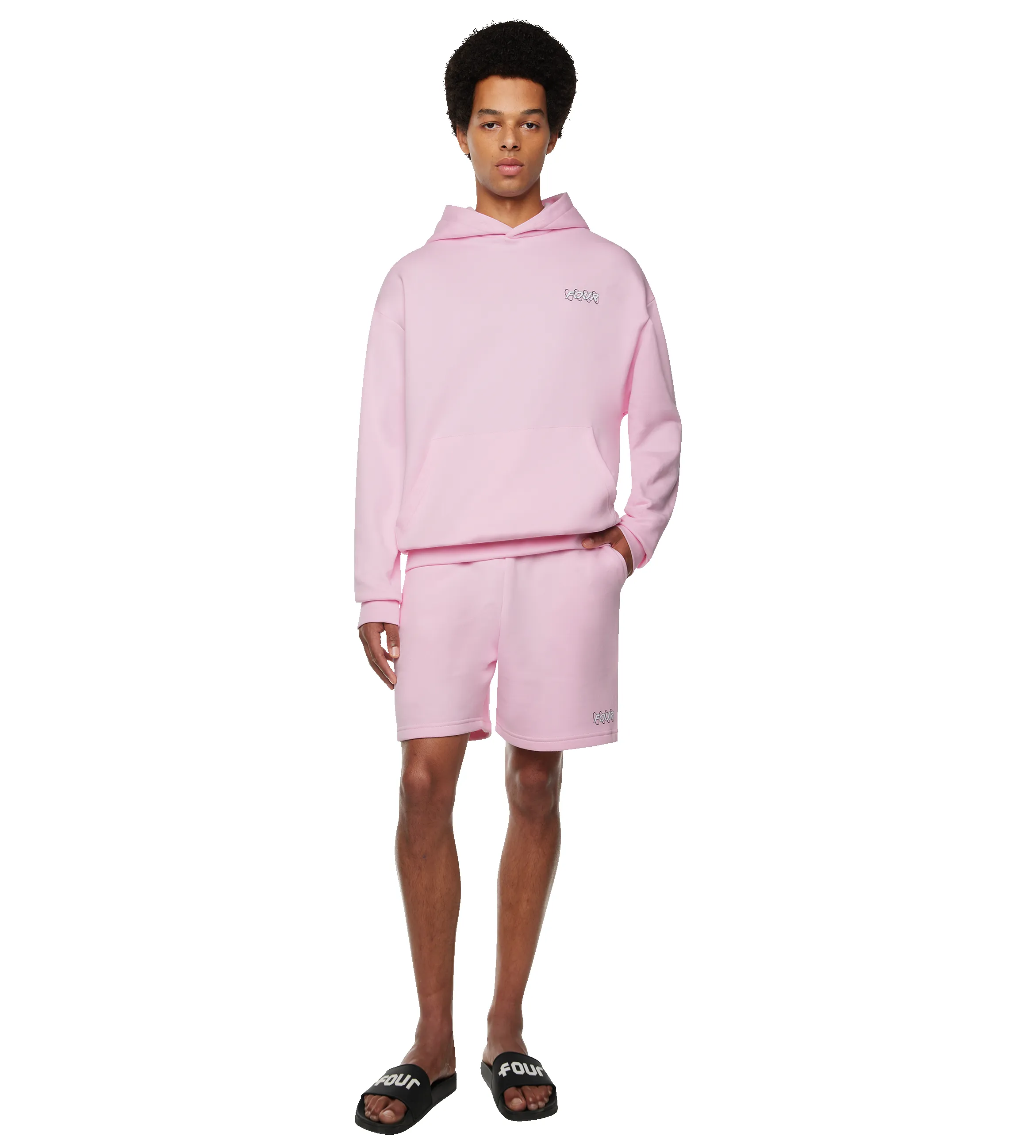 Circles Logo Hoodie Soft Pink sold by FOUR Amsterdam product image thumbnail 2