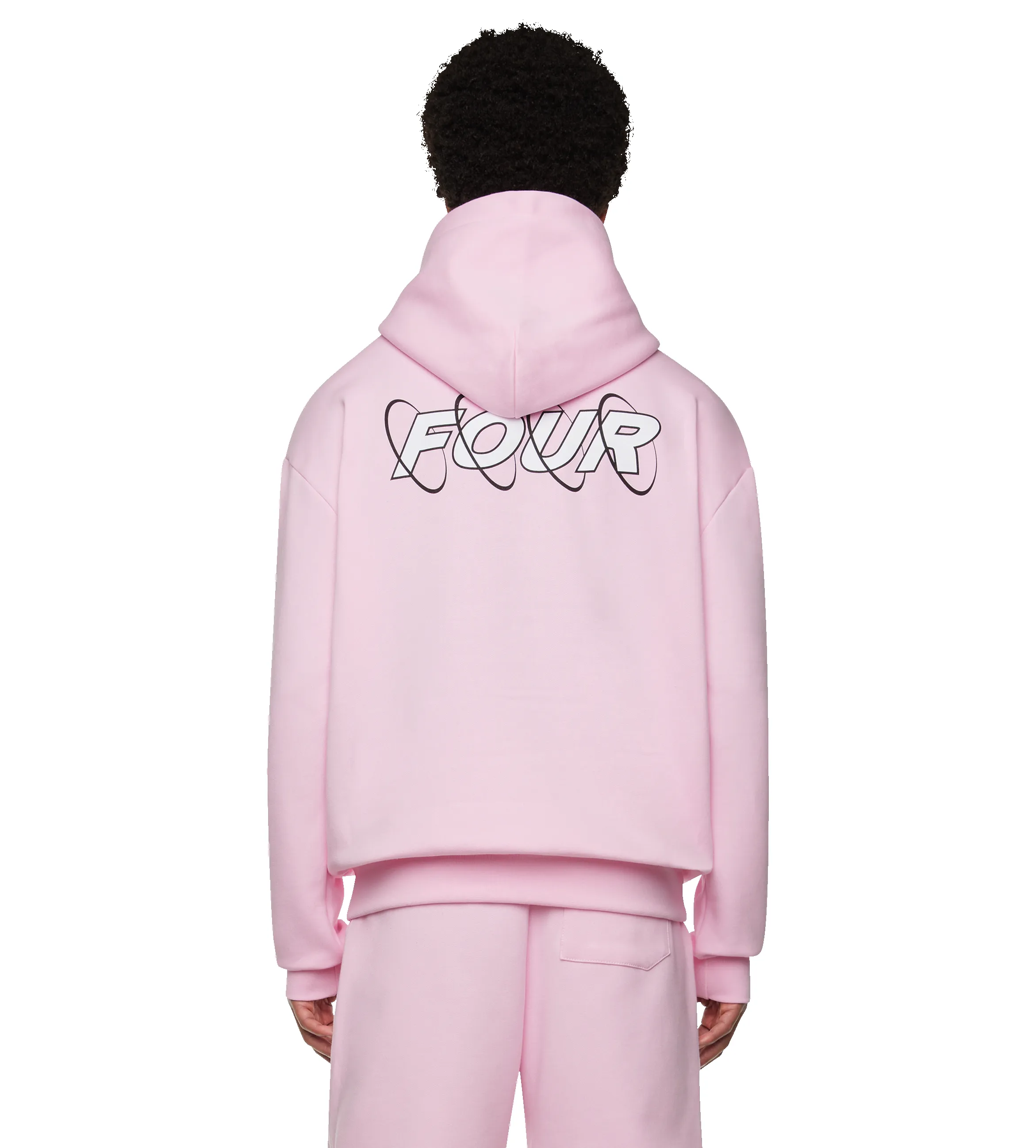 Circles Logo Hoodie Soft Pink sold by FOUR Amsterdam product image thumbnail 5