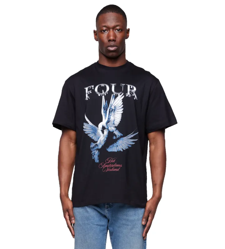 Verbond Dove T-shirt Black sold by FOUR Amsterdam